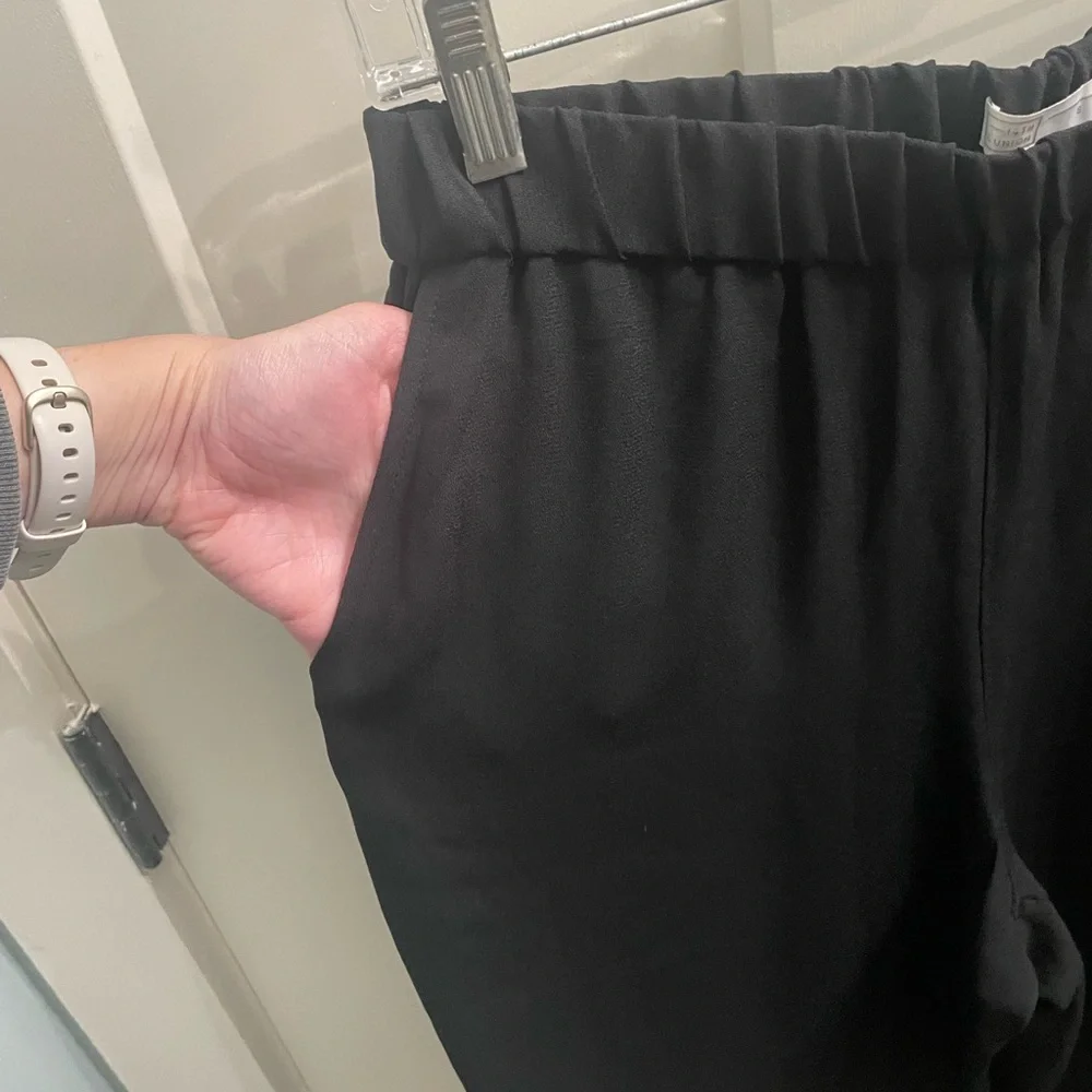 14th & Union Jogger Style Lightweight Relaxed Trousers in Black Sz S - Picture 4 of 11